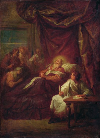 The Death of St. Ambrose by Bon de Boulogne